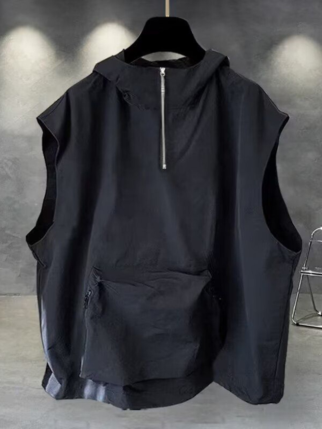 

StyleCast Men Solid Hooded Relaxed Fit T-shirt, Black