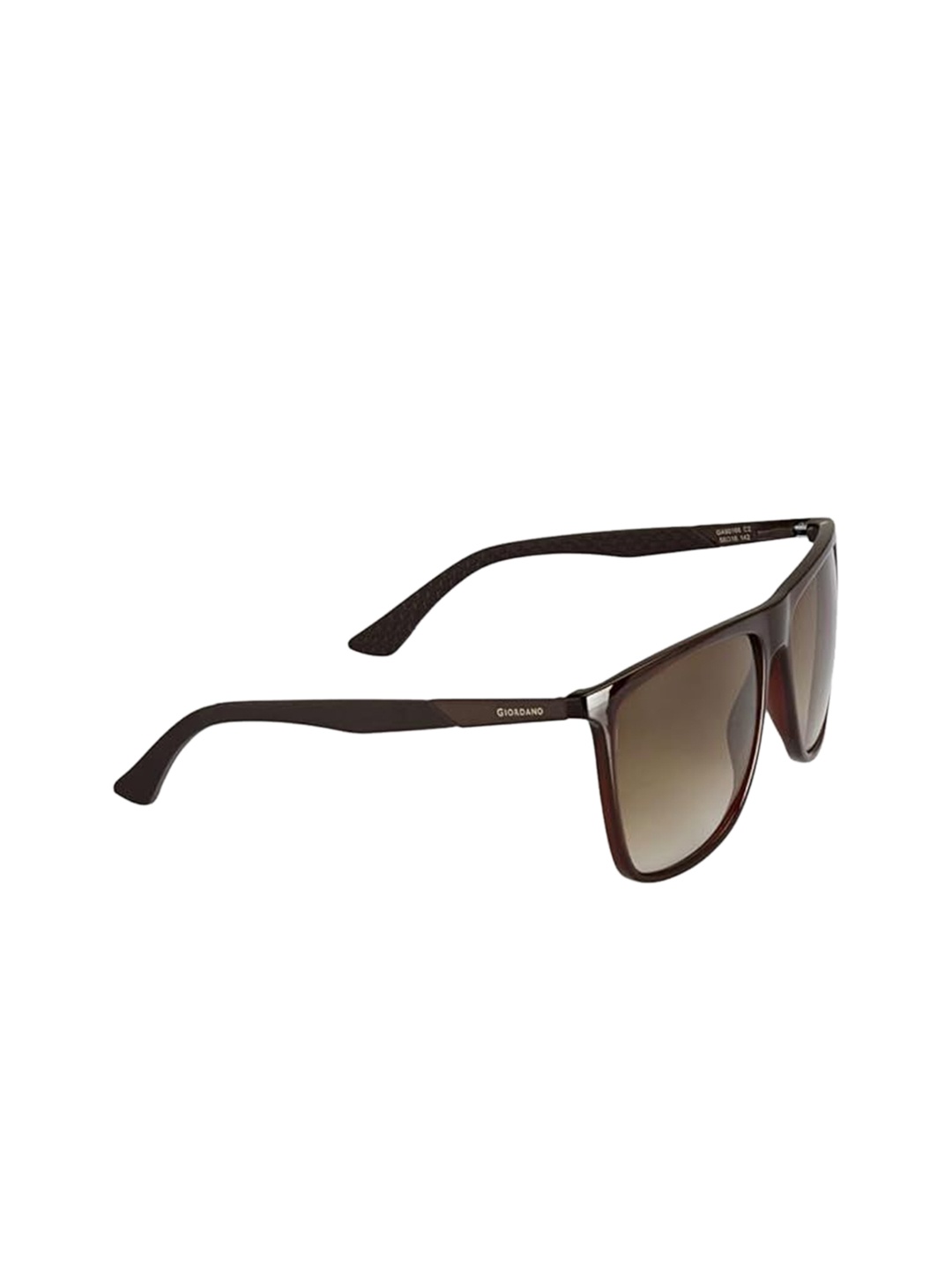 

GIORDANO Men Oval Sunglasses with UV Protected Lens, Brown