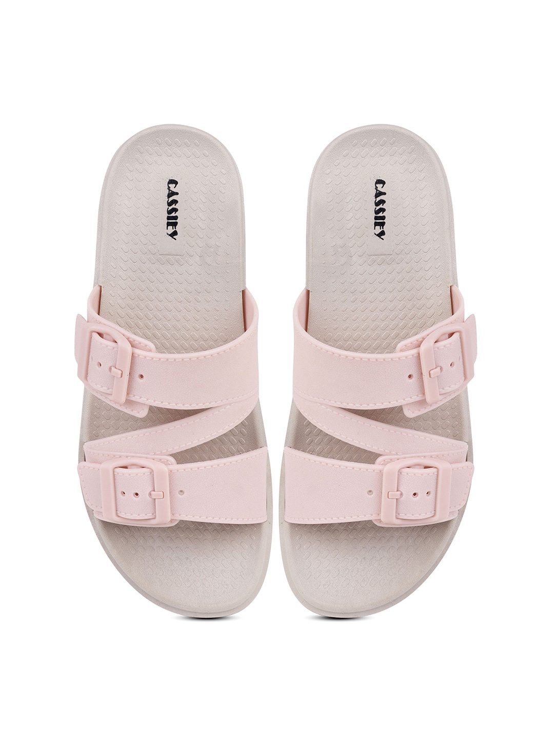 

CASSIEY Women Rubber Sliders, Pink