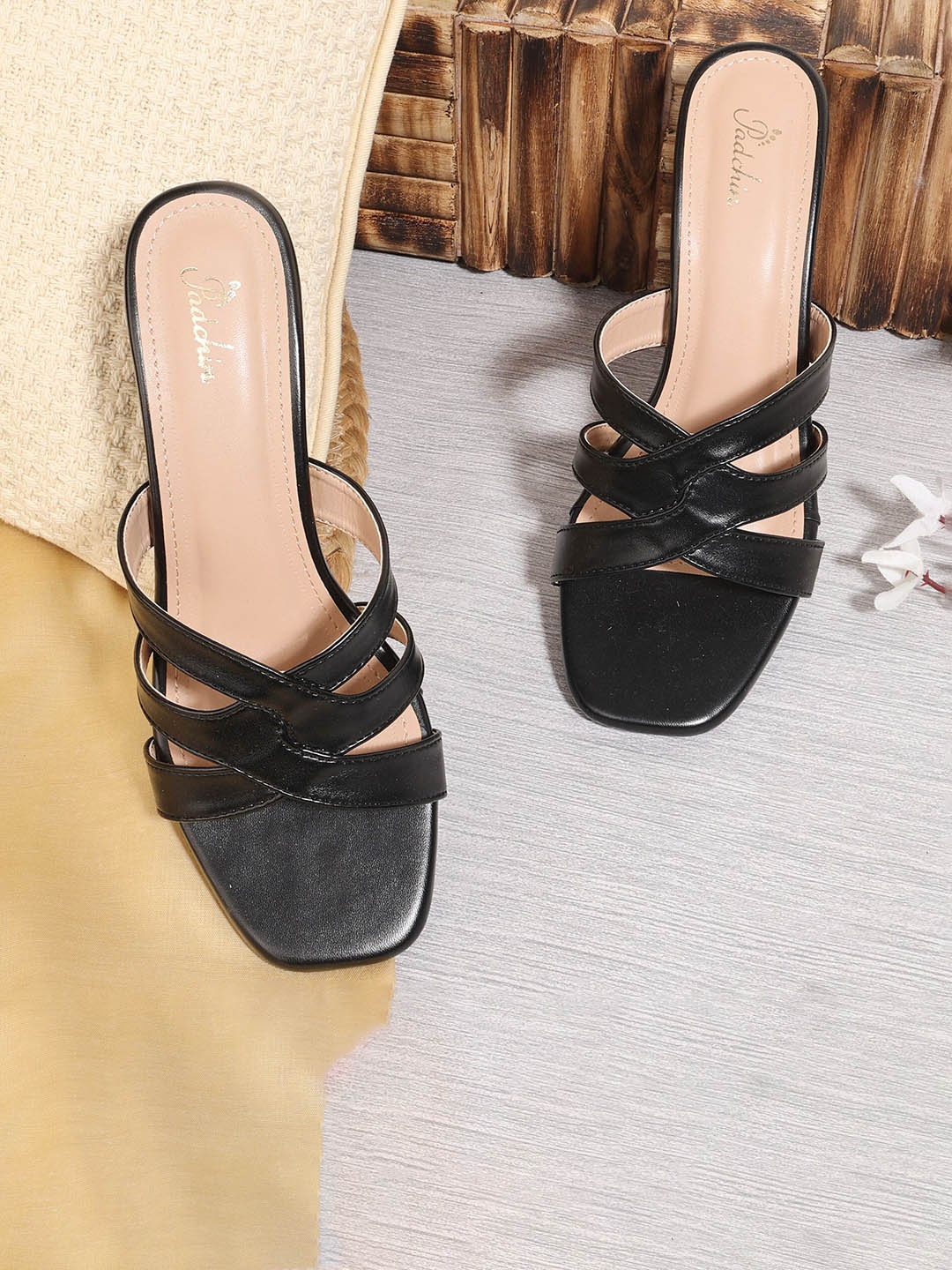 

Padchin Block Sandals, Black