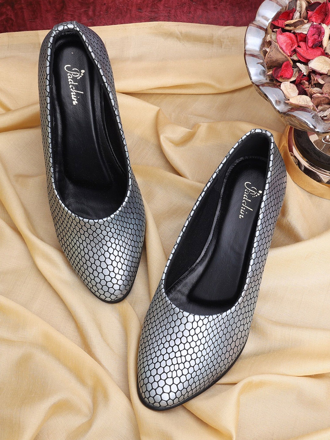 

Padchin PU Block Pumps, Charcoal