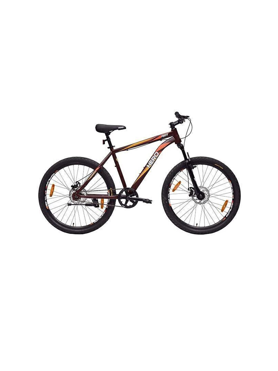 

Hero Printed Riot 26T MTB Bike Single Speed Bicycle, Brown