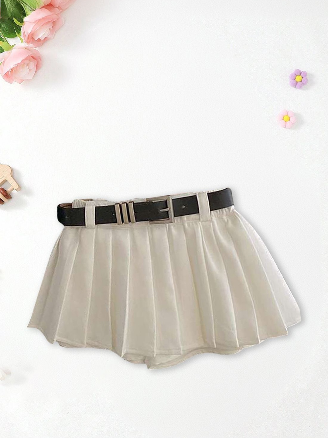 

FOREVER FRIDAY Girls Pleated A-Line Skirt, White