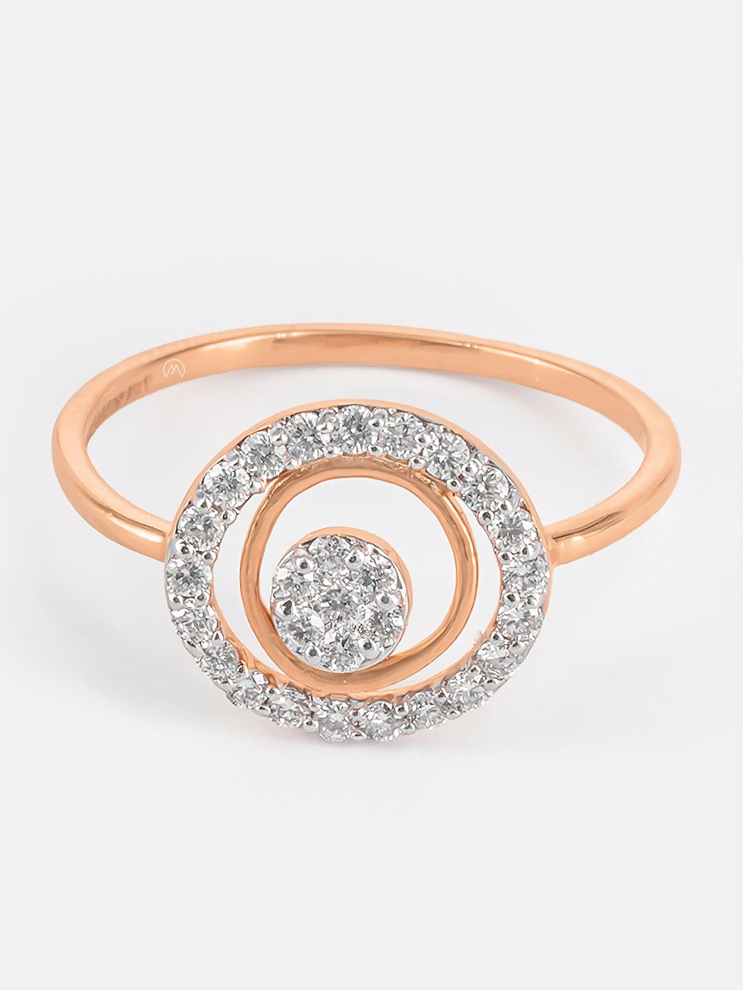 

MAIORA Women 14 Kt Moonshine Gold Diamond Ring 1.2 g, Yellow