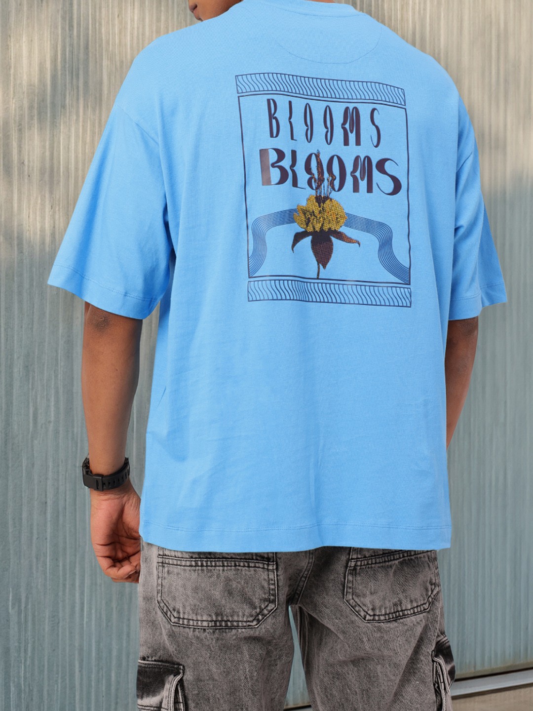 

Kook N Keech Getaway Ready Graphic Printed Oversized T-shirt, Blue