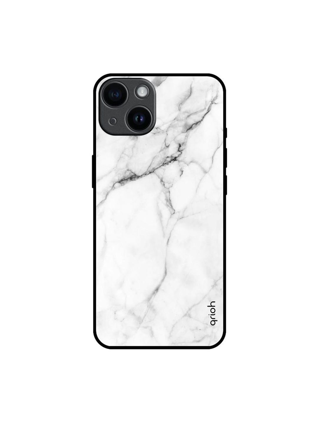 

QRIOH Quirky Printed iPhone 14 Back Case Mobile Accessories, White