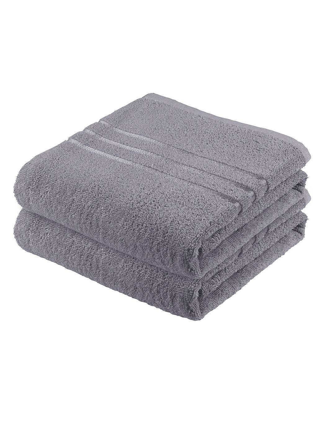 

Story@home 2Pc Grey 450 GSM Cotton Hand Towels