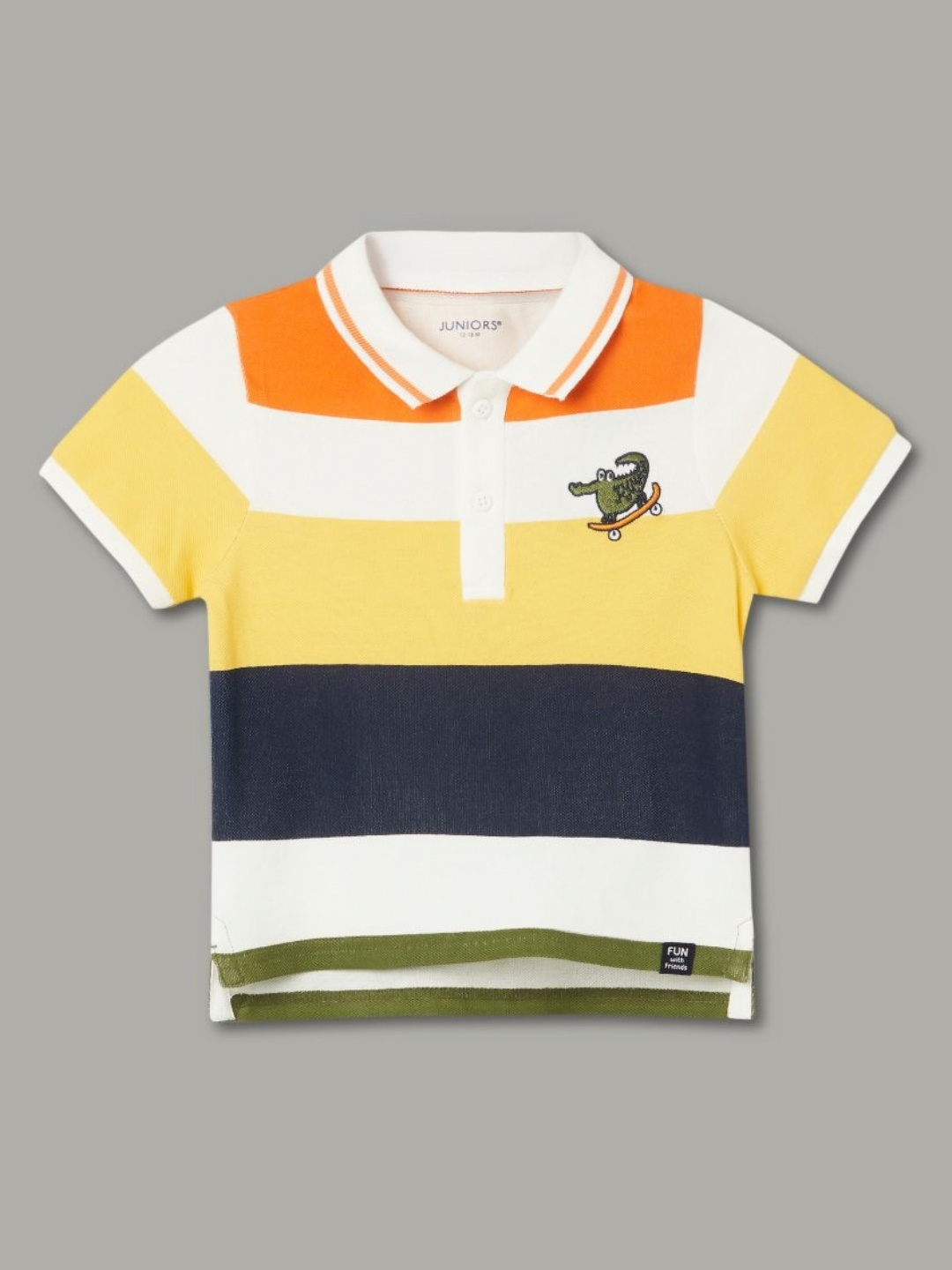

Juniors by Lifestyle Boys Printed Polo Collar T-shirt, Multi