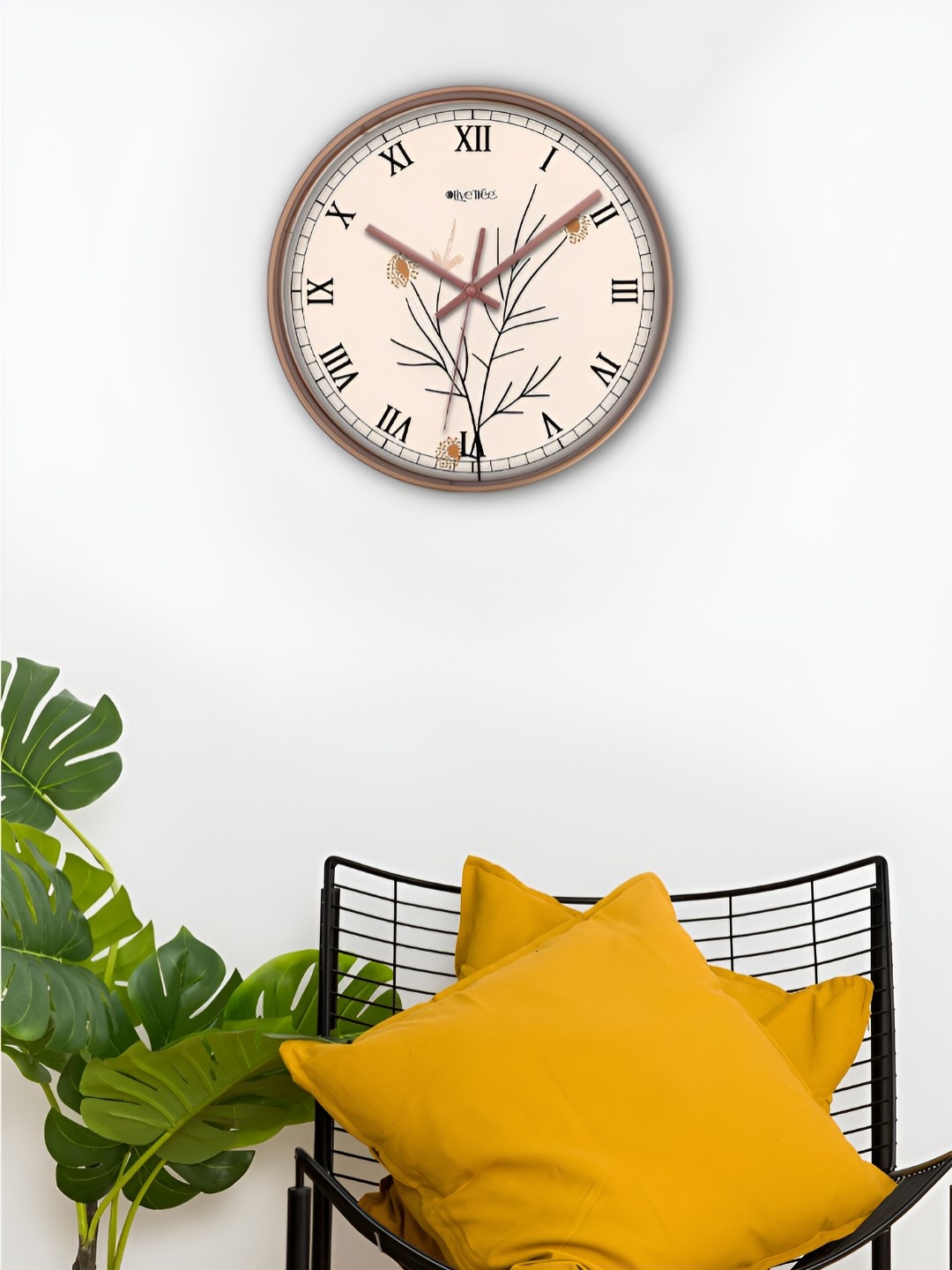 

OLIVE TREE Copper-Toned & Brown Traditional Wall Clock