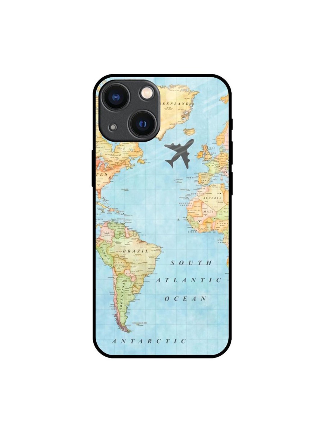 

QRIOH Quirky Printed iPhone 14 Plus Back Case Mobile Accessories, Blue