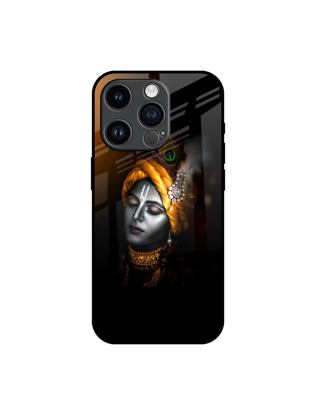 

QRIOH Quirky Printed iPhone 14 Pro Back Case Mobile Accessories, Black