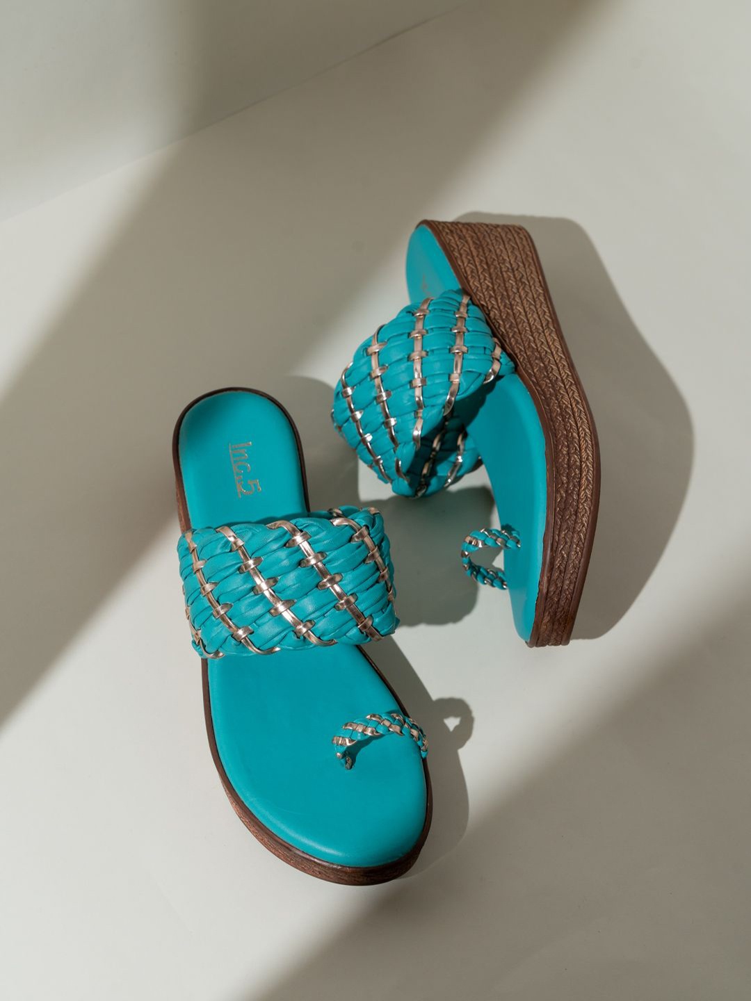 

Inc 5 Party Wedge Sandals, Green