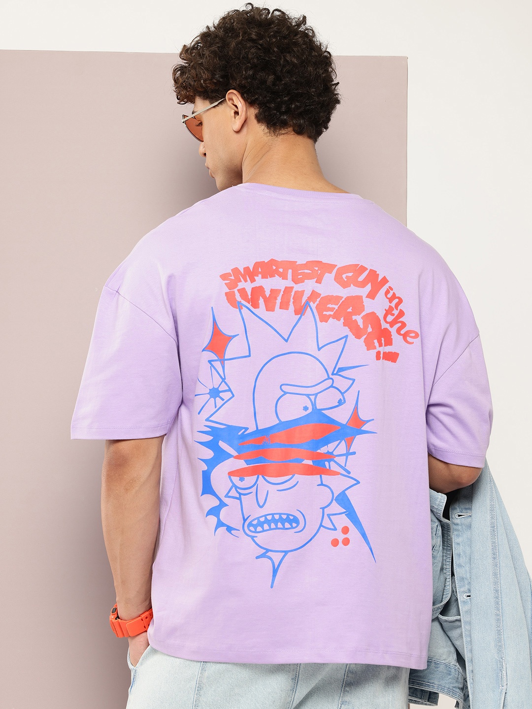 

Kook N Keech Typography Printed Drop-Shoulder Sleeves Pure Cotton T-shirt, Lavender