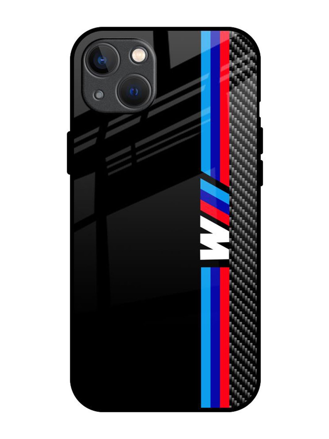 

QRIOH Quirky Printed iPhone 13 Mini Back Case Mobile Accessories, Black