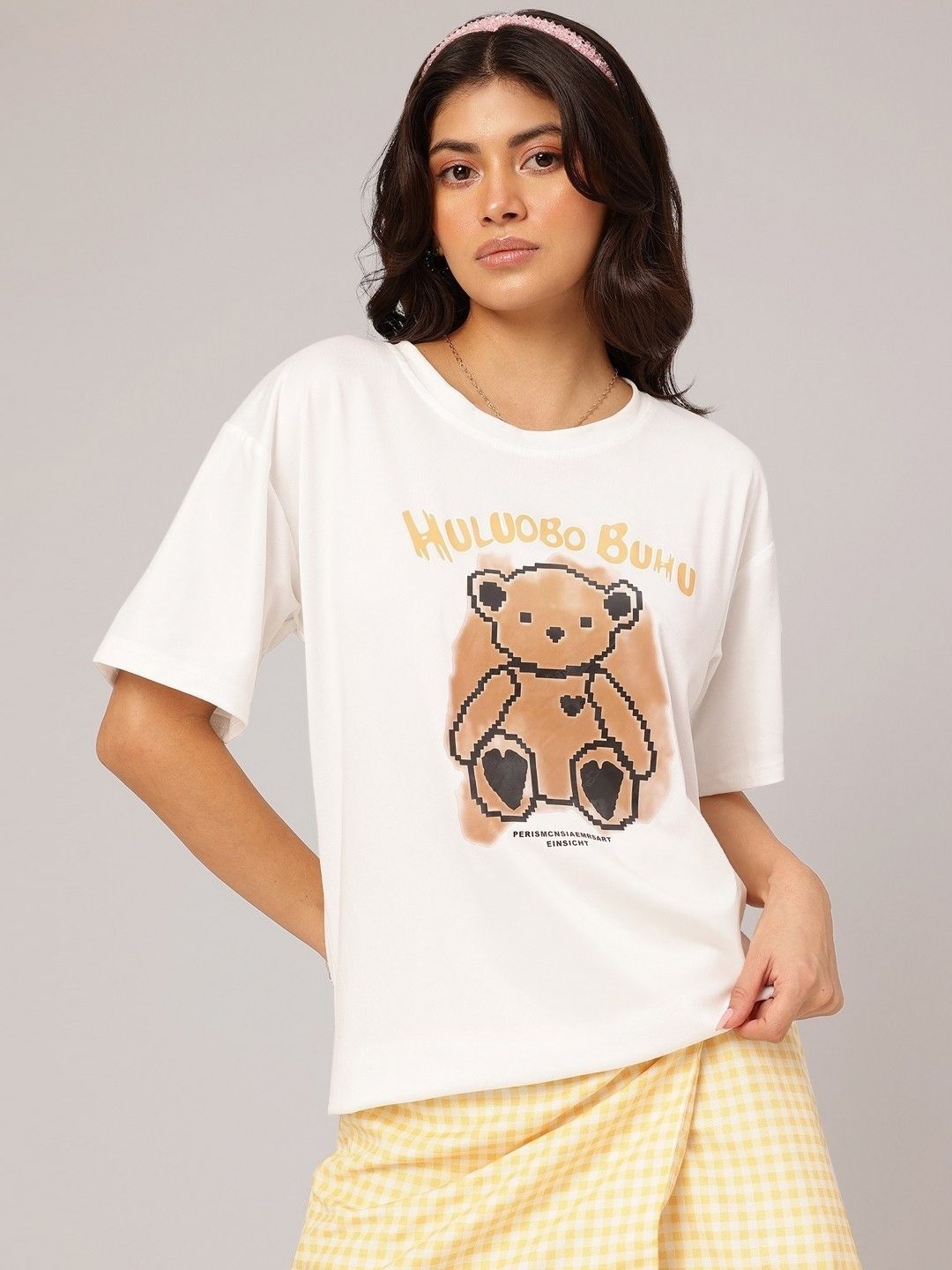 

StyleCast Women Graphic Printed T-shirt, White