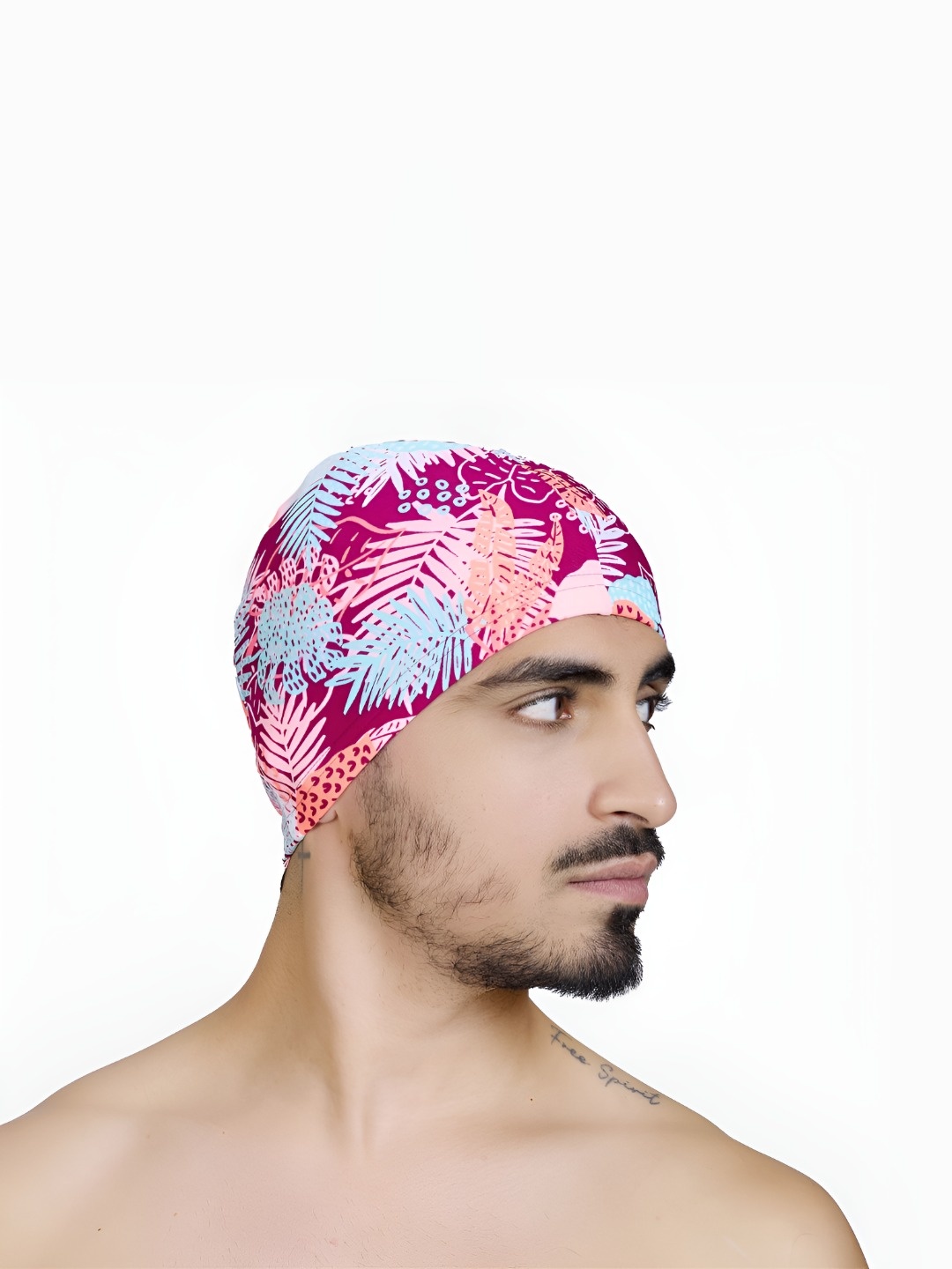 

Nabaiji By Decathlon Printed Swimming Cap, Pink