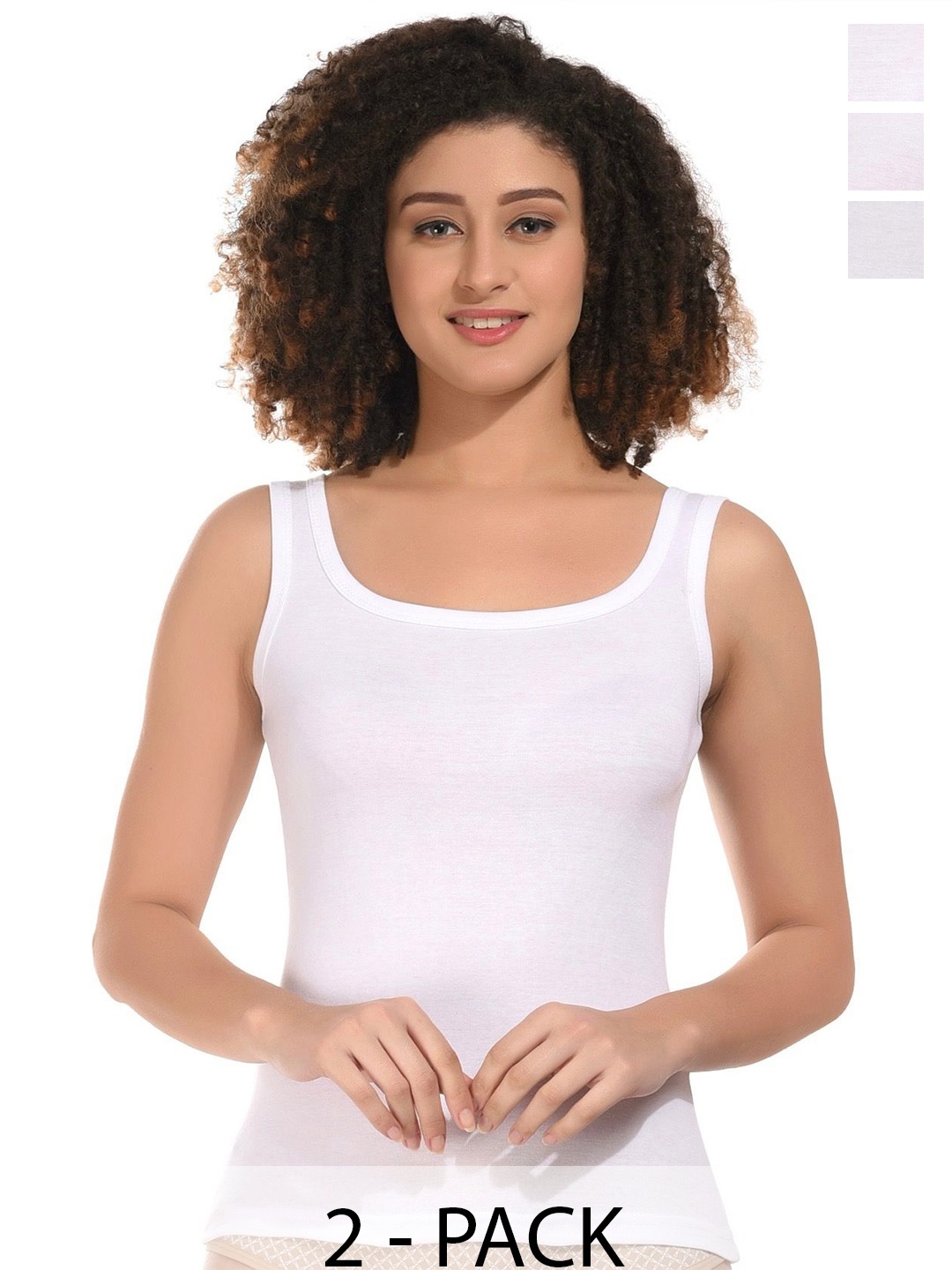 

BODYMIST Cotton Tank Top, White