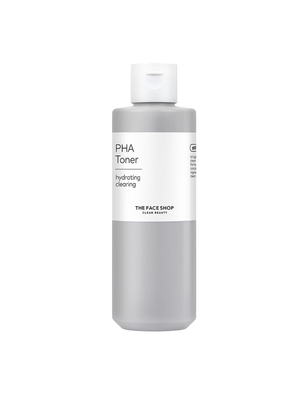 

The Face Shop PHA Hydrating Cleaning Toner With Hyaluronic Acid - 200 ml, Grey