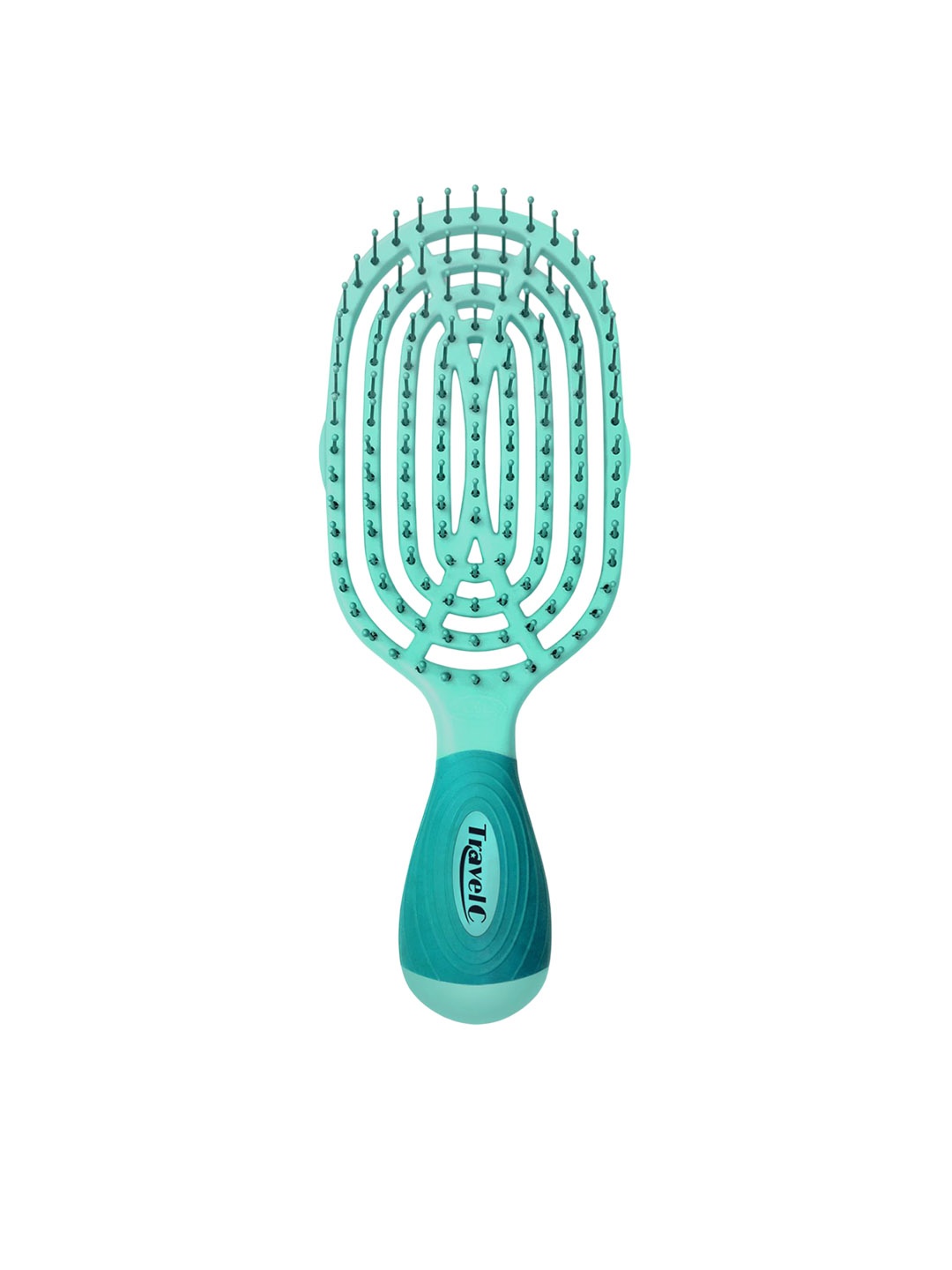 

NuWay 4Hair Patented Circular Detangler Venting Paddle Hair Brush - Green