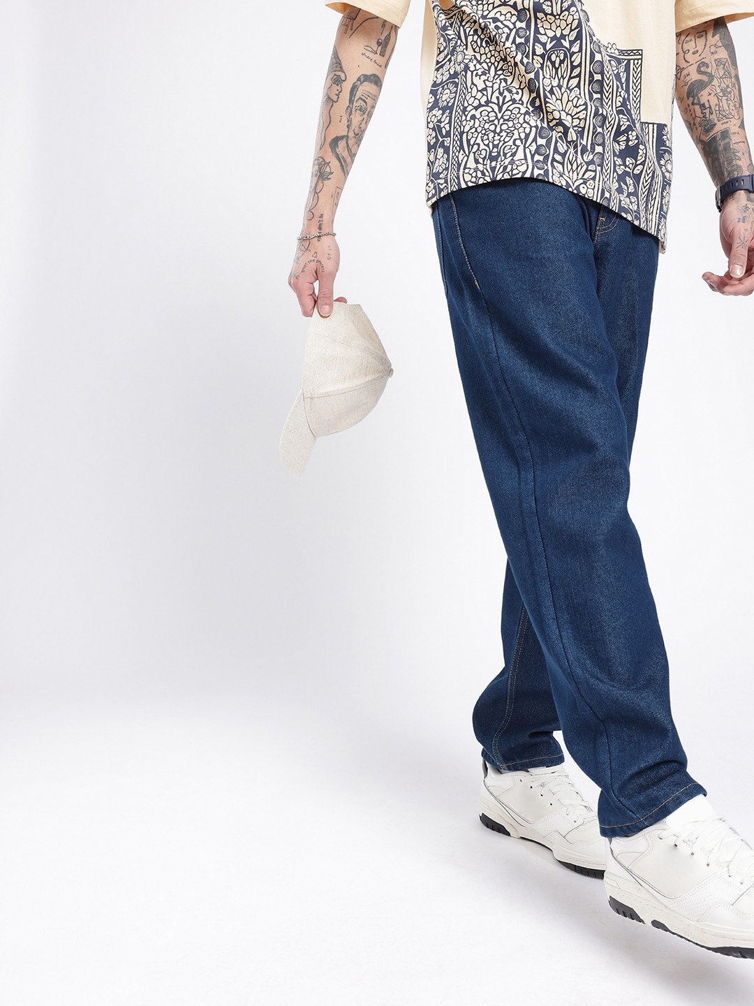 

glitchez Men Urban Rizz Relaxed Fit Jeans, Blue