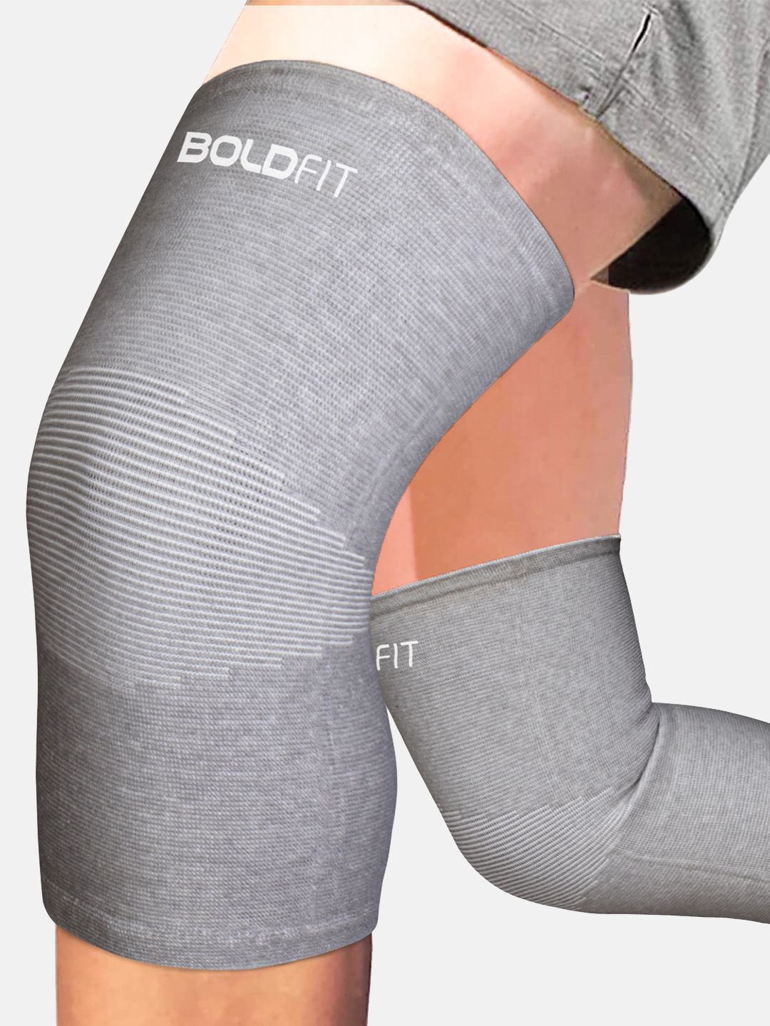 

BOLDFIT Knee Sleeve Classic Small, Grey