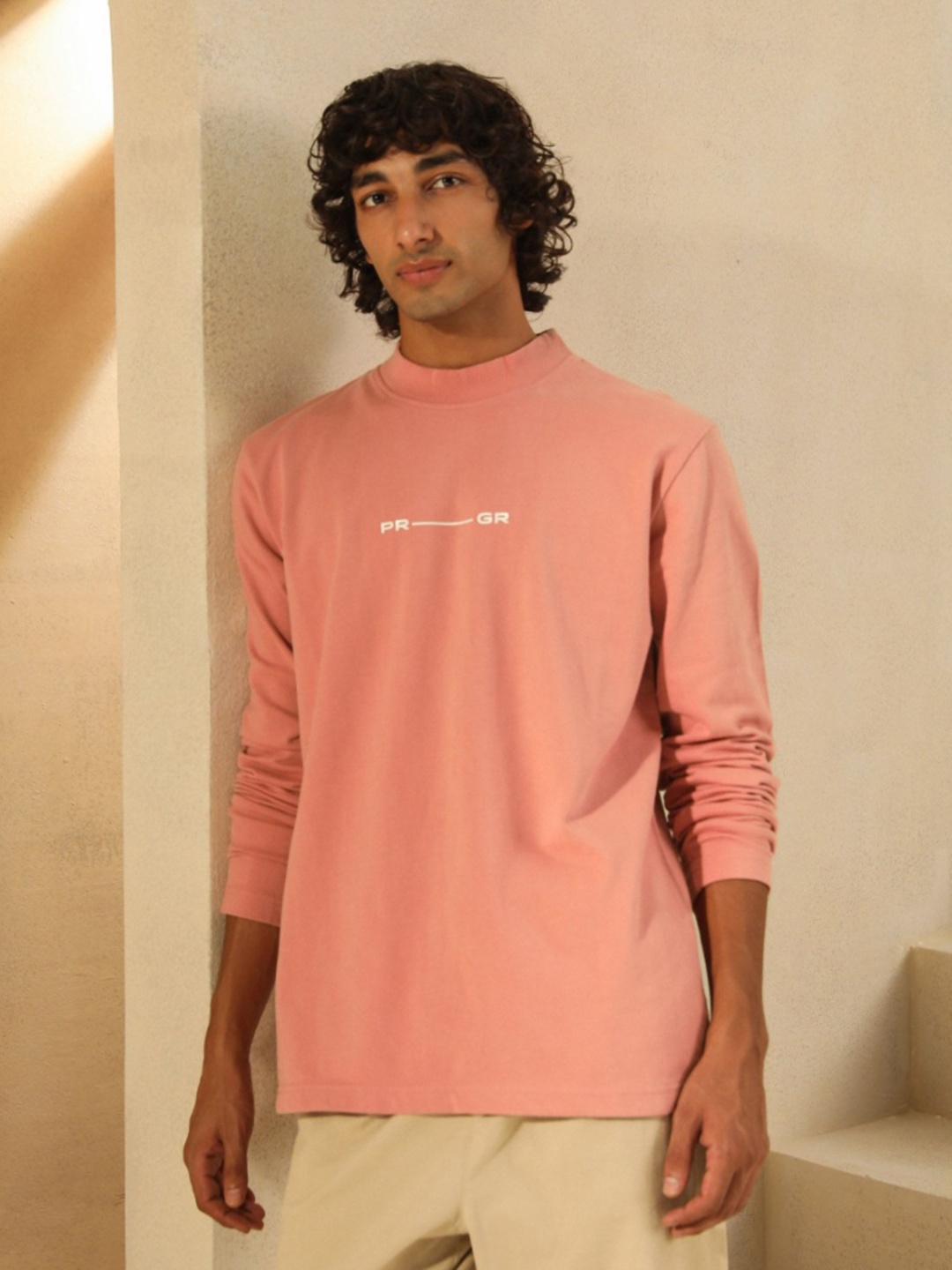 

PRIMAL GRAY Men Organic Cotton Pockets T-shirt, Coral