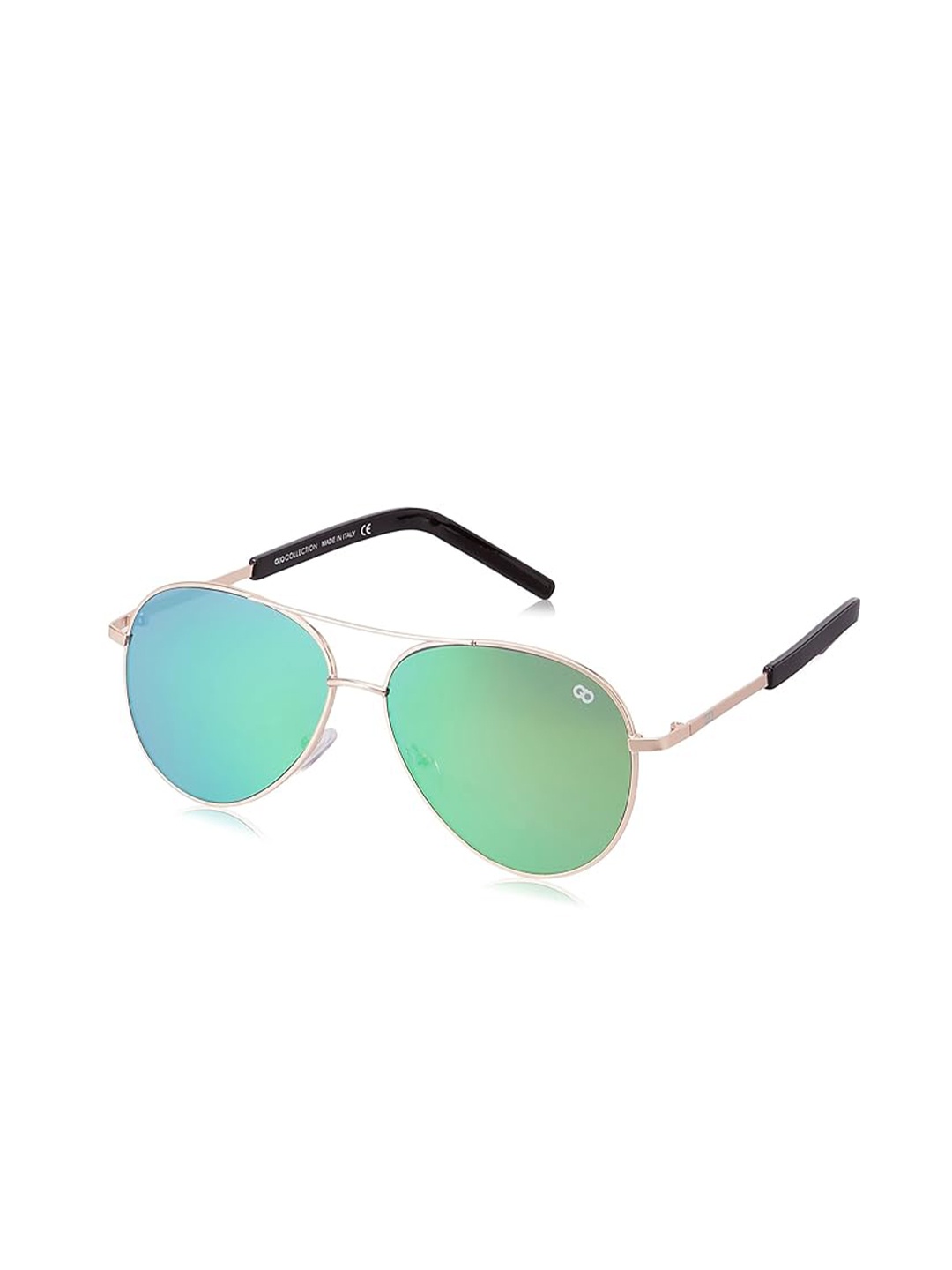 

GIO COLLECTION Unisex Aviator Sunglasses with UV Protected Lens, Green