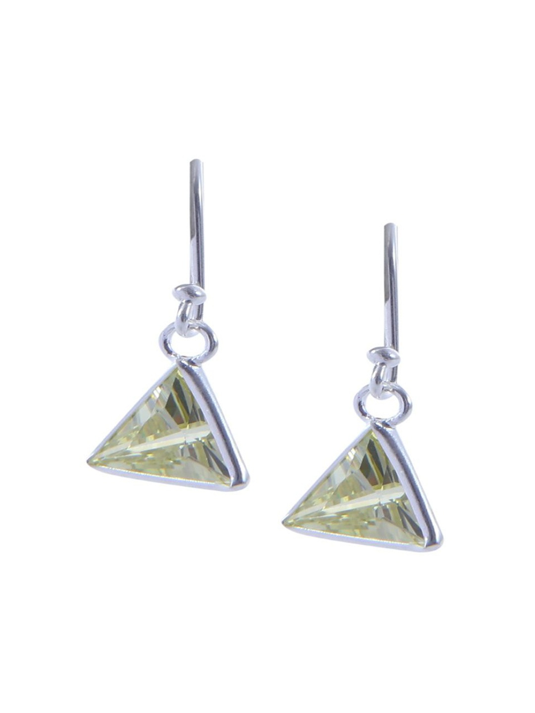 

Abhooshan Triangular Drop Earrings, Yellow