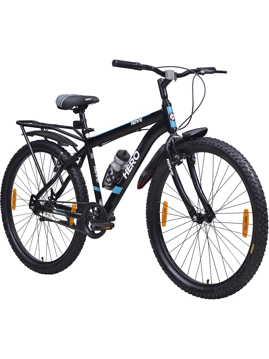 

Hero Printed Rove IC 27.5T MTB Bike Single Speed Mountain Bike, Black