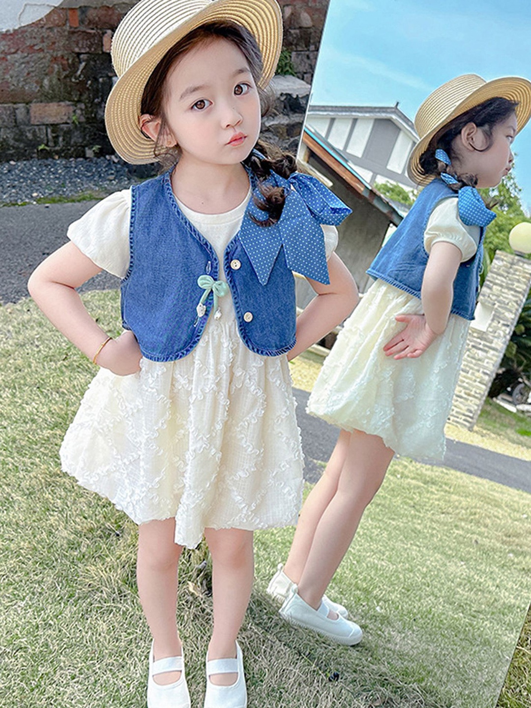 

LULU & SKY Fit & Flare Dress, Blue