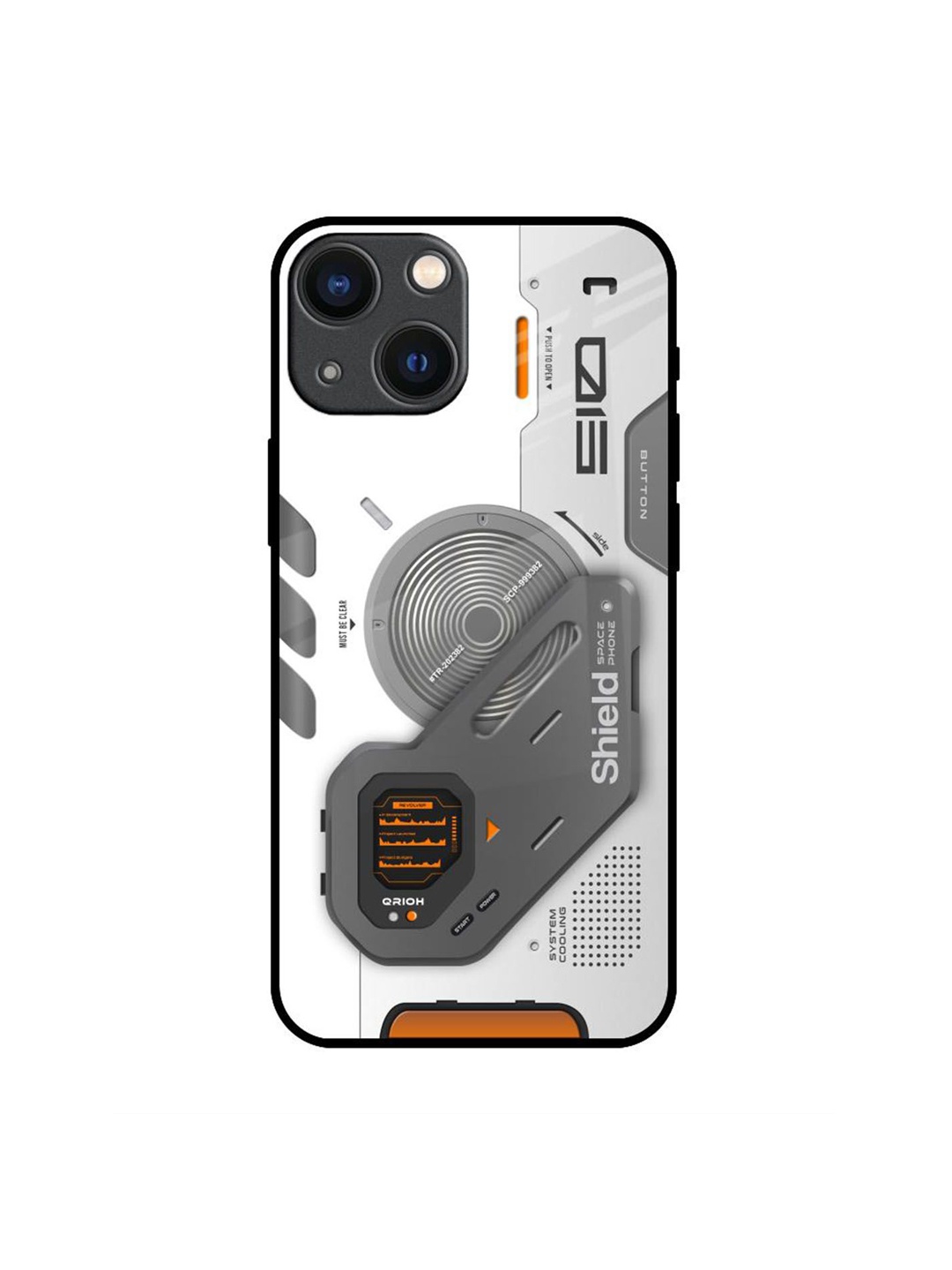 

QRIOH Typography Printed iPhone 14 Plus Back Case Mobile Accessories, White