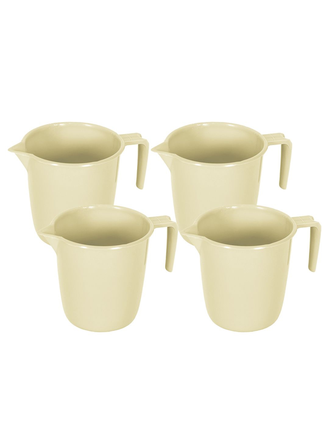 

Kuber Industries Beige 4 Pieces Bath Mugs 1L Each