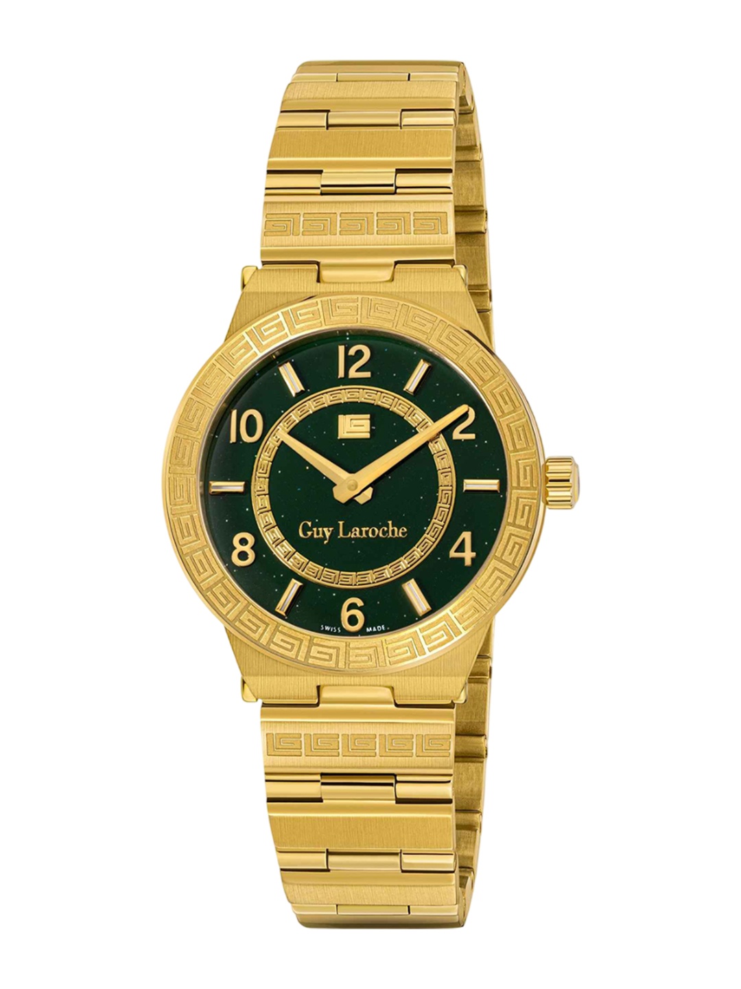

Guy Laroche Women Dial & Stainless Steel Bracelet Style Straps Analogue Watch GLWLG0000425, Green