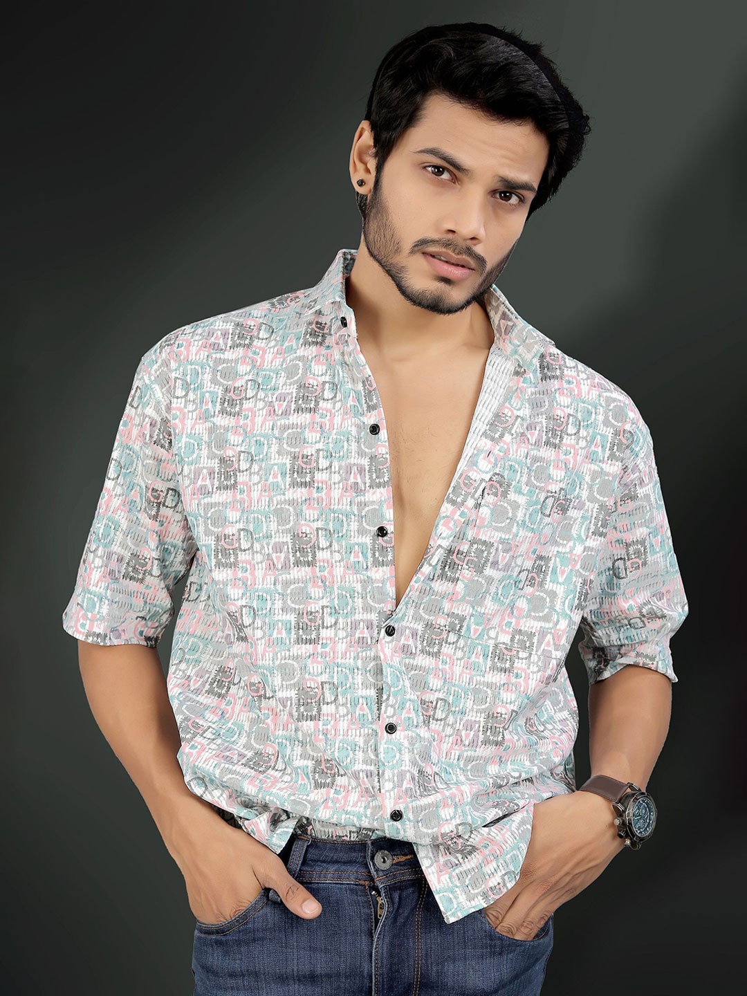 

MARMIC FAB Men Comfort Opaque Printed Casual Shirt, Multi
