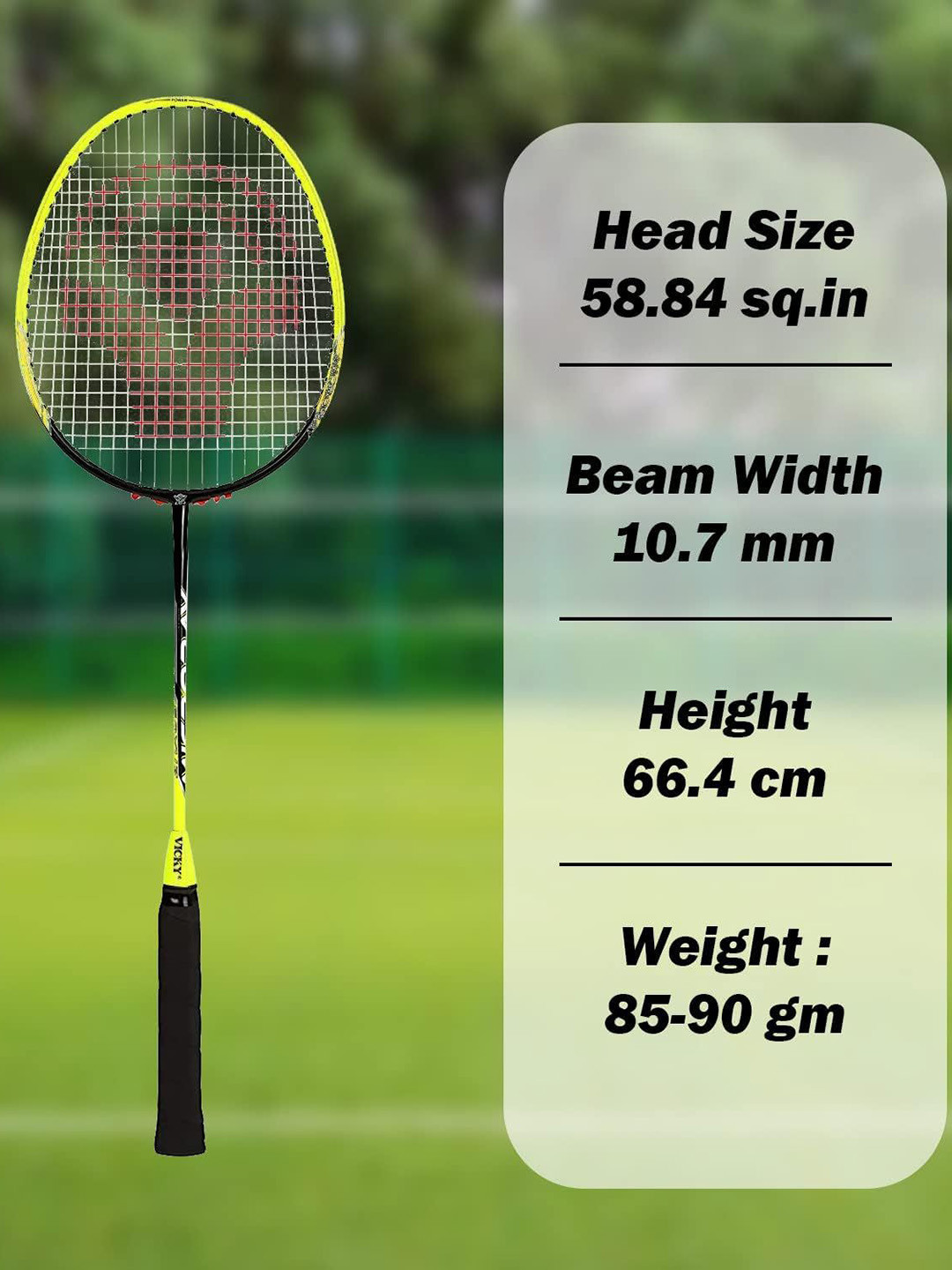 

Vicky Sports Soyuz Badminton Racquet, Yellow