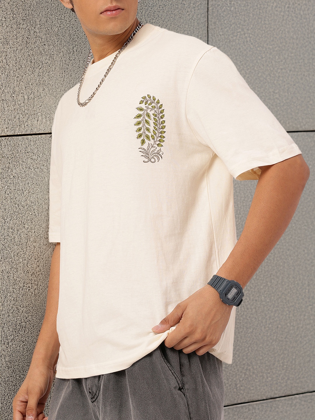 

Kook N Keech Tropical Treat Relaxed Tee, Cream