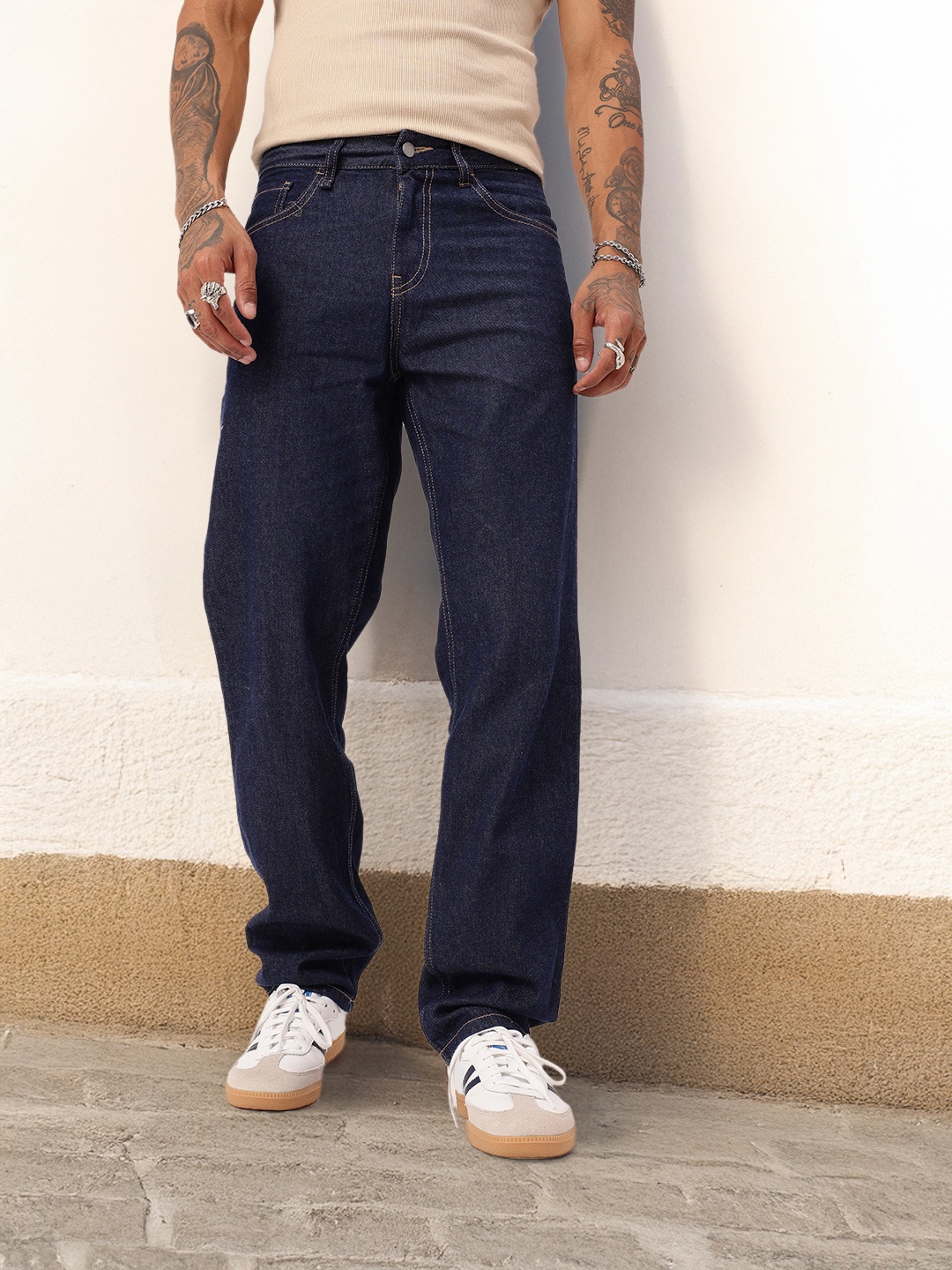 

Kook N Keech Men Urban Street Classic Relaxed Fit Jeans, Blue