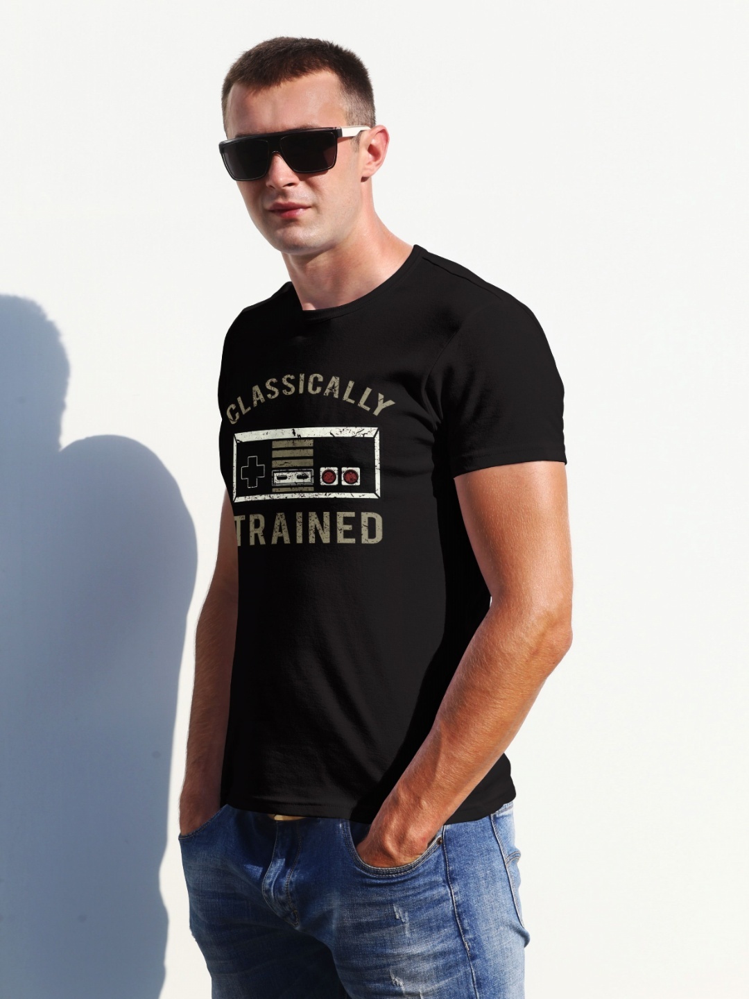 

Moda Rapido Men Printed T-shirt, Black
