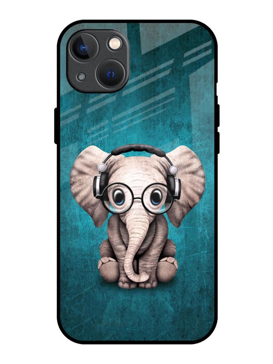 

QRIOH Quirky Printed iPhone 13 Mini Back Case Mobile Accessories, Blue
