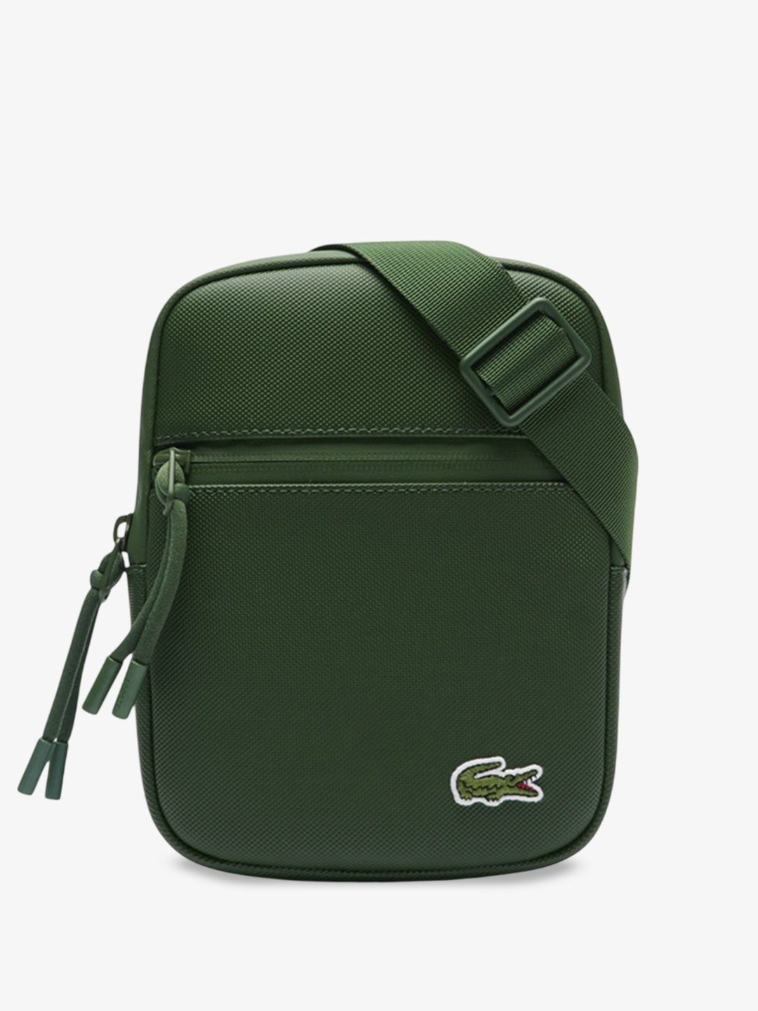 

Lacoste PU Structured Satchel with Tasselled, Green