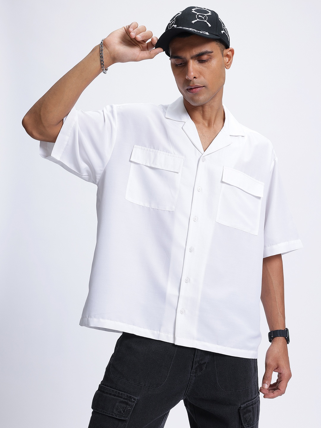 

glitchez Everyday Utility Relaxed Fit Shirt, White