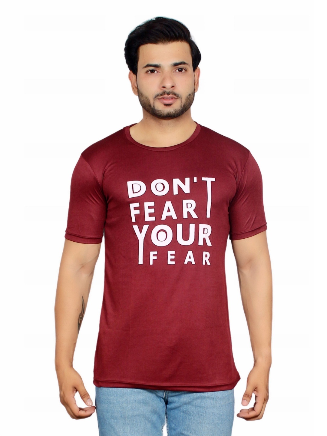

Deefab Men Pockets T-shirt, Purple