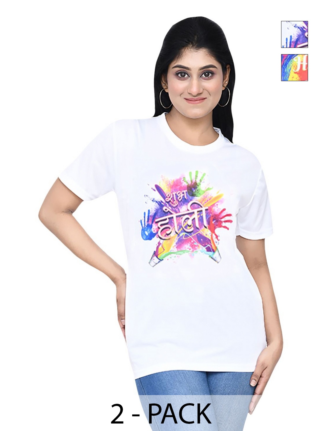 

RAPL Women 2 Printed T-shirt, White