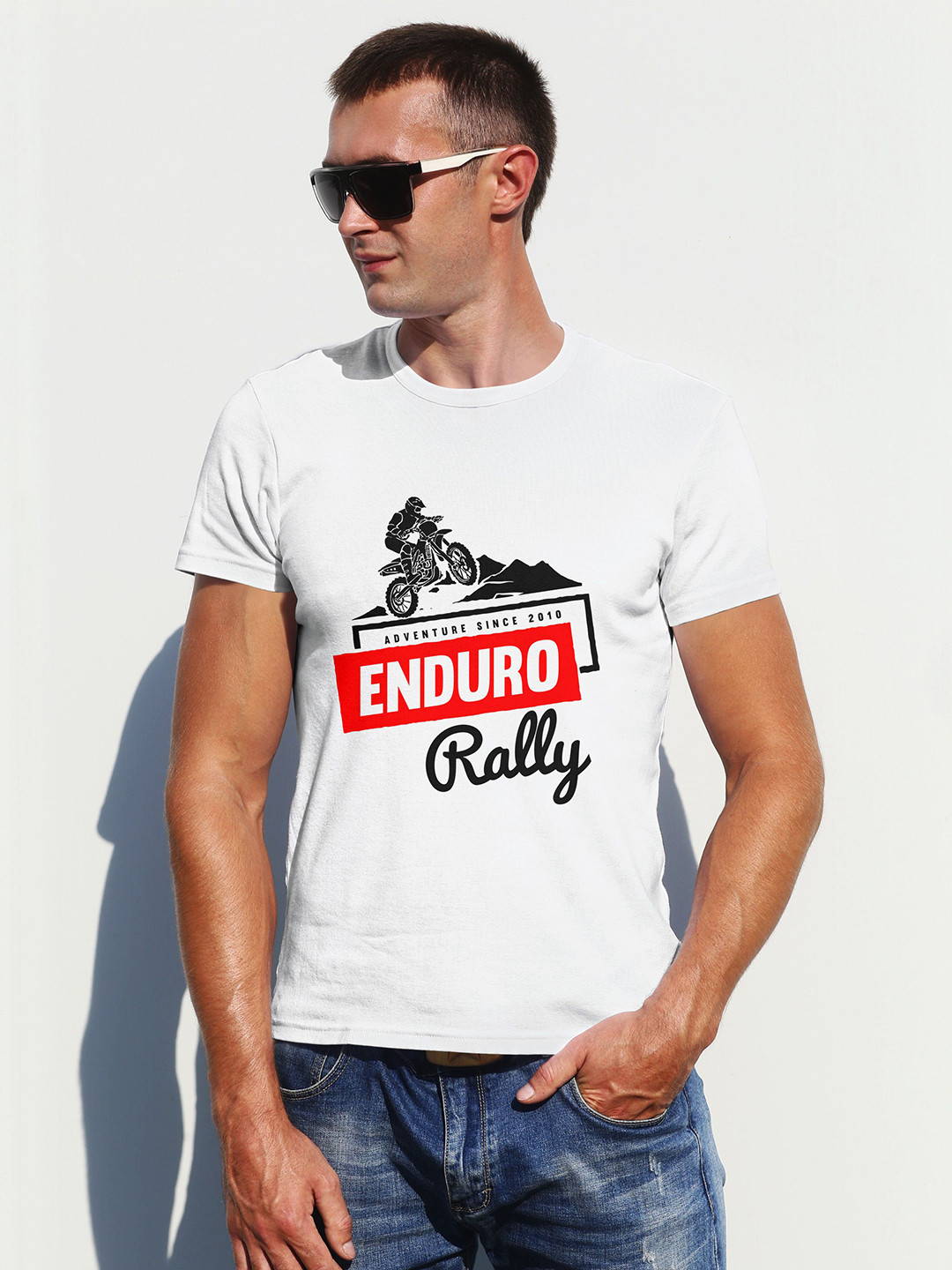 

Moda Rapido Men Printed T-shirt, White