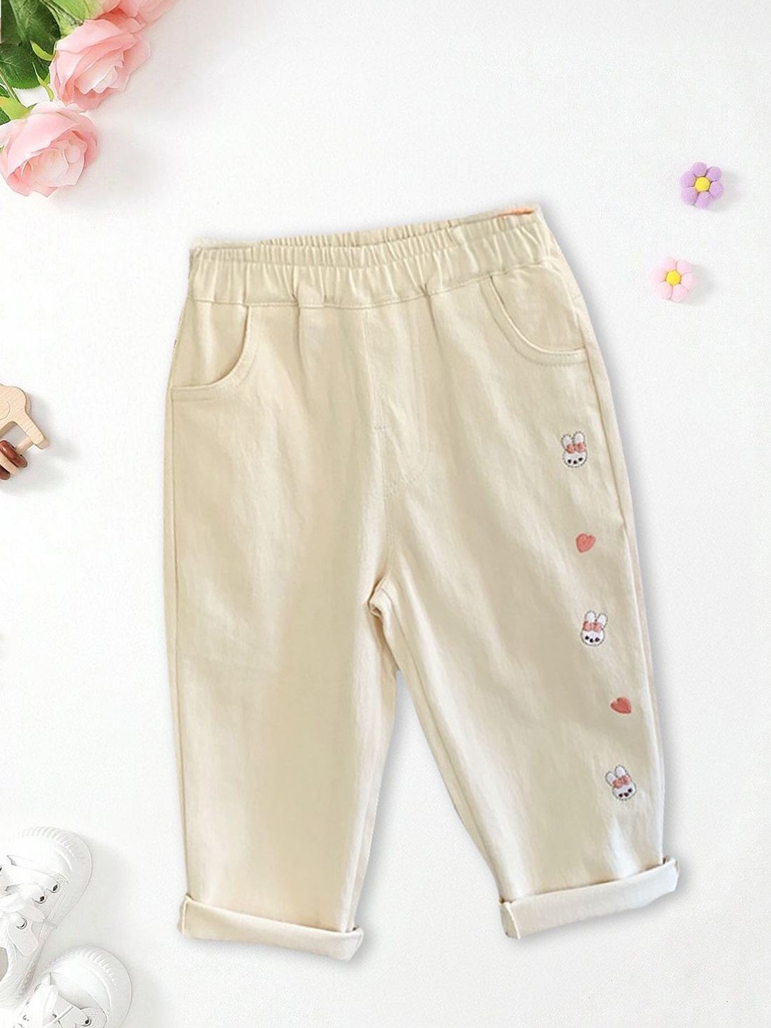 

FOREVER FRIDAY Girls Culottes Trousers, White