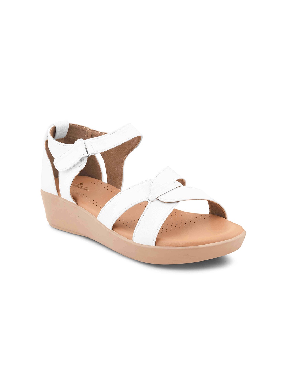 

Padchin PU Wedge Sandals, White