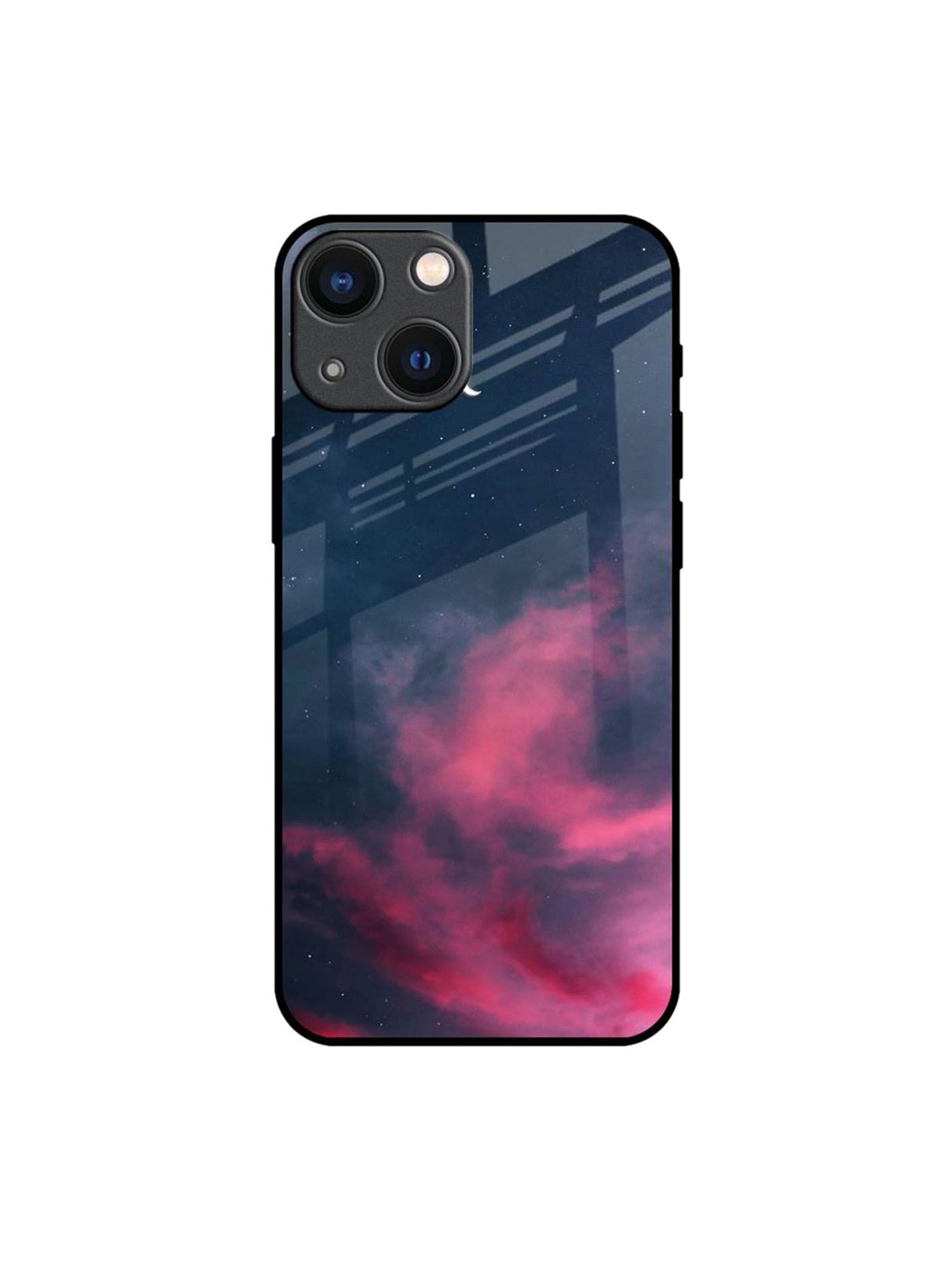 

QRIOH Floral Printed iPhone 14 Plus Back Case Mobile Accessories, Blue