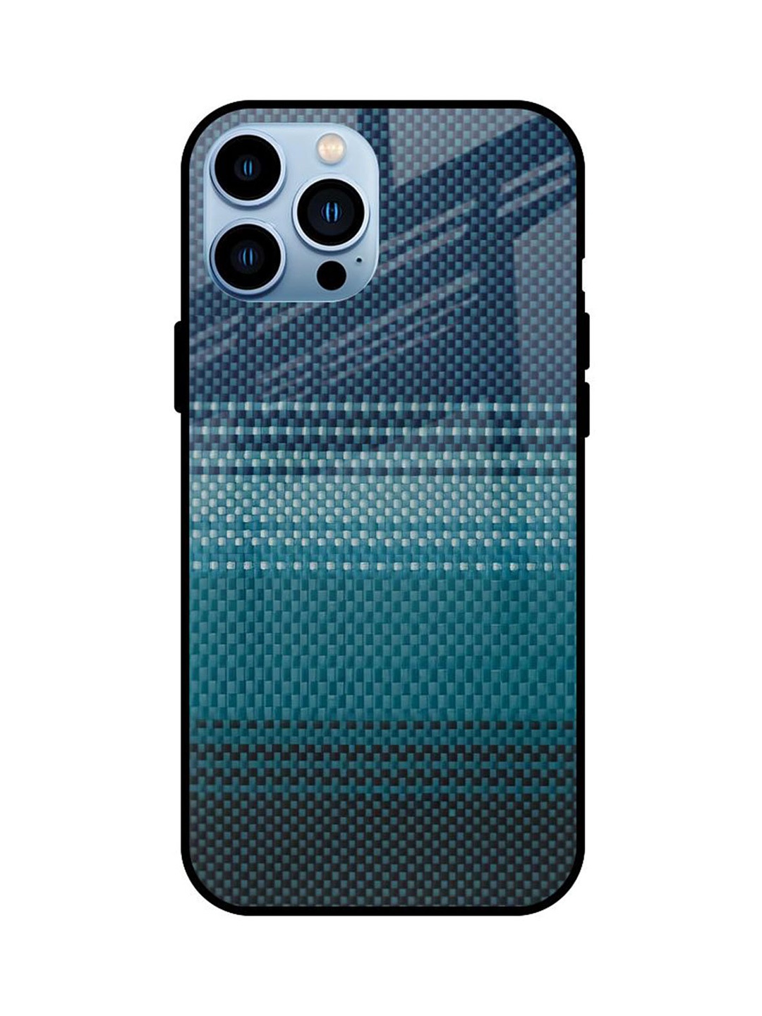 

QRIOH Abstract Printed iPhone 13 Pro Max Back Case Mobile Accessories, Blue