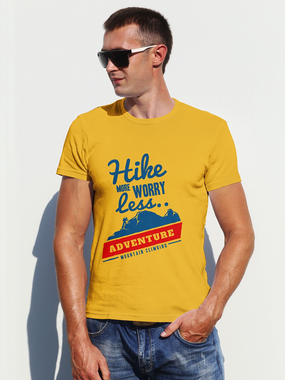

Moda Rapido Men Printed T-shirt, Yellow