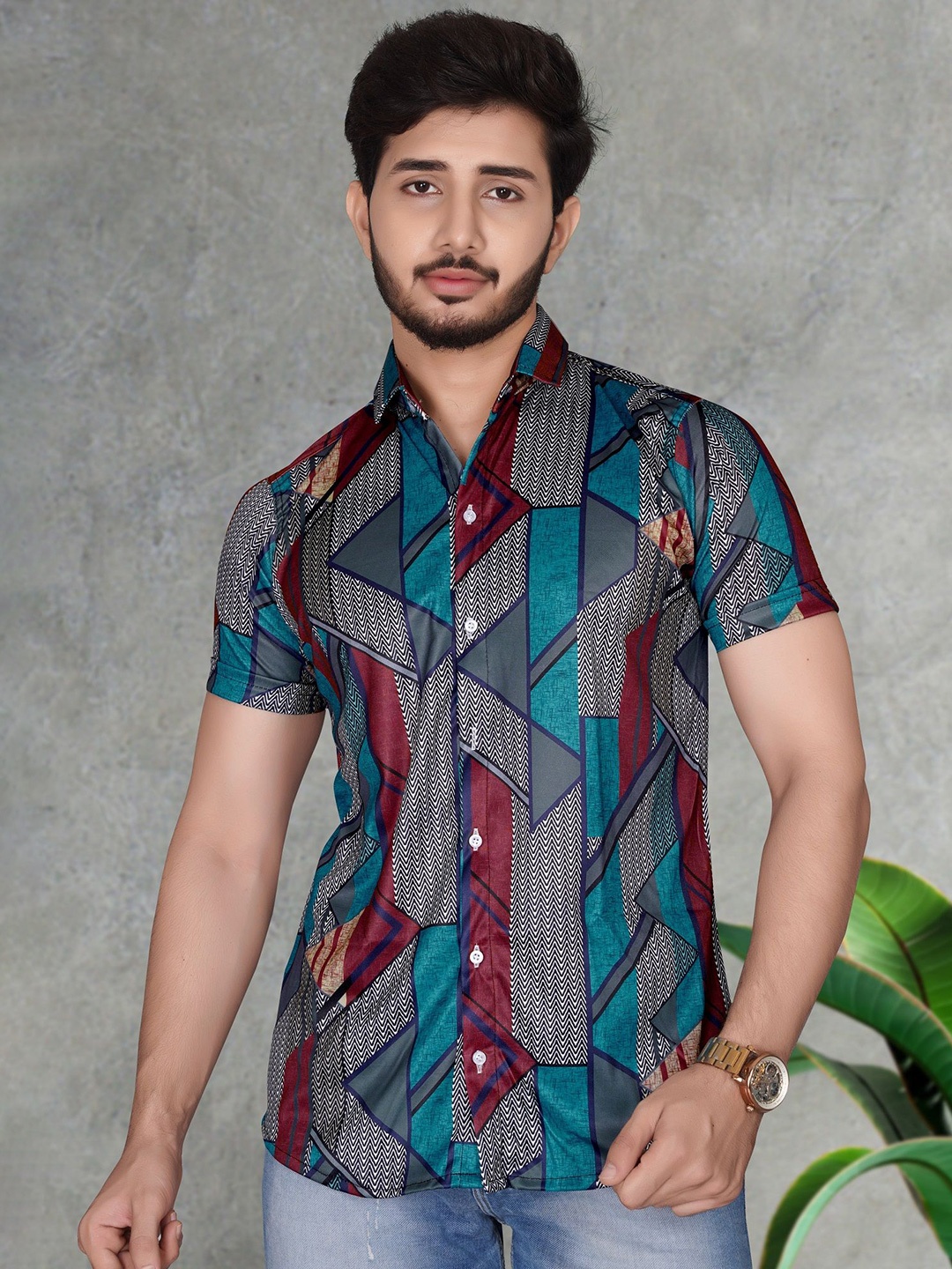 

MARMIC FAB Men Classic Slim Fit Opaque Printed Casual Shirt, Multi